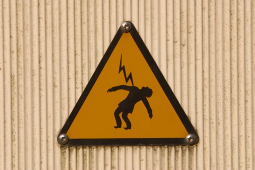 Electrocution Hazard Sign
