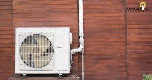 Heat in the home is sent to the outside using an Exterior Compressor and Condenser-Howard Air
